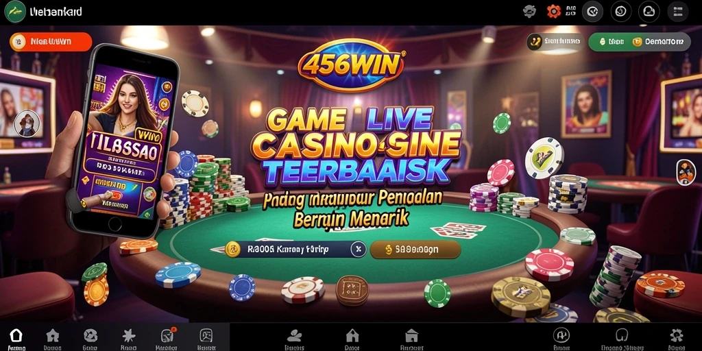 Tampilan menarik dari gameplay Live Casino di 456WIN.