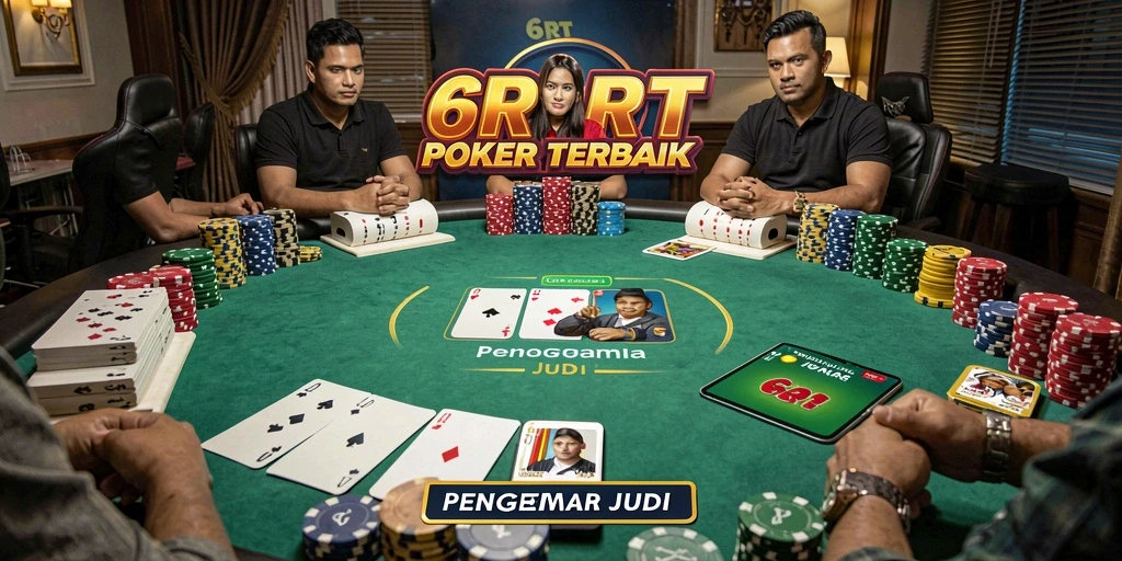 Tangkapan layar menunjukkan keberhasilan bermain Poker dalam 6RT.