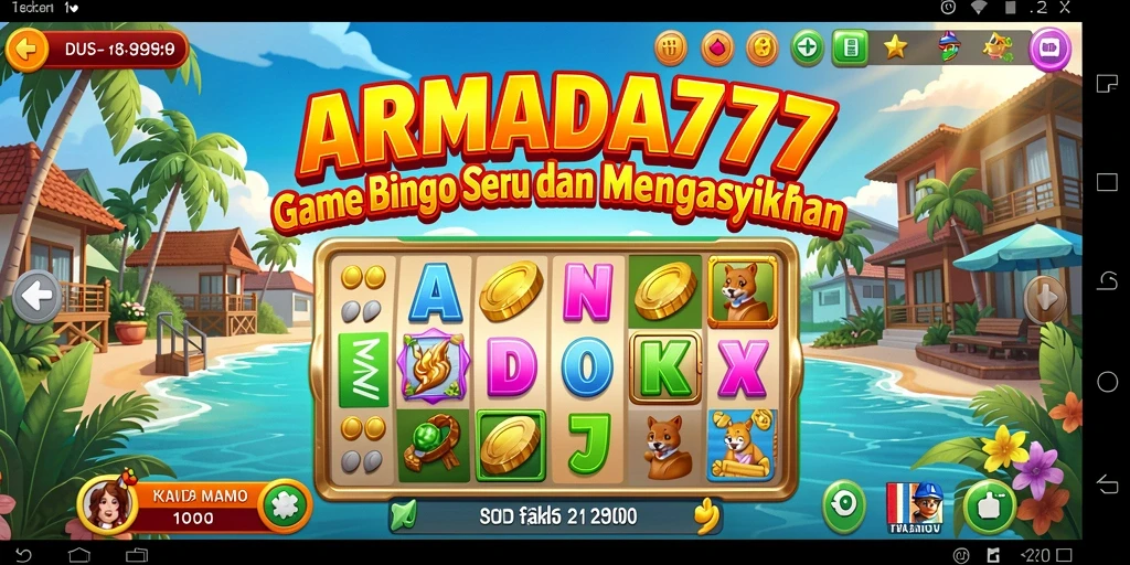 Tampilan gameplay menarik dari permainan Bingo ARMADA777.