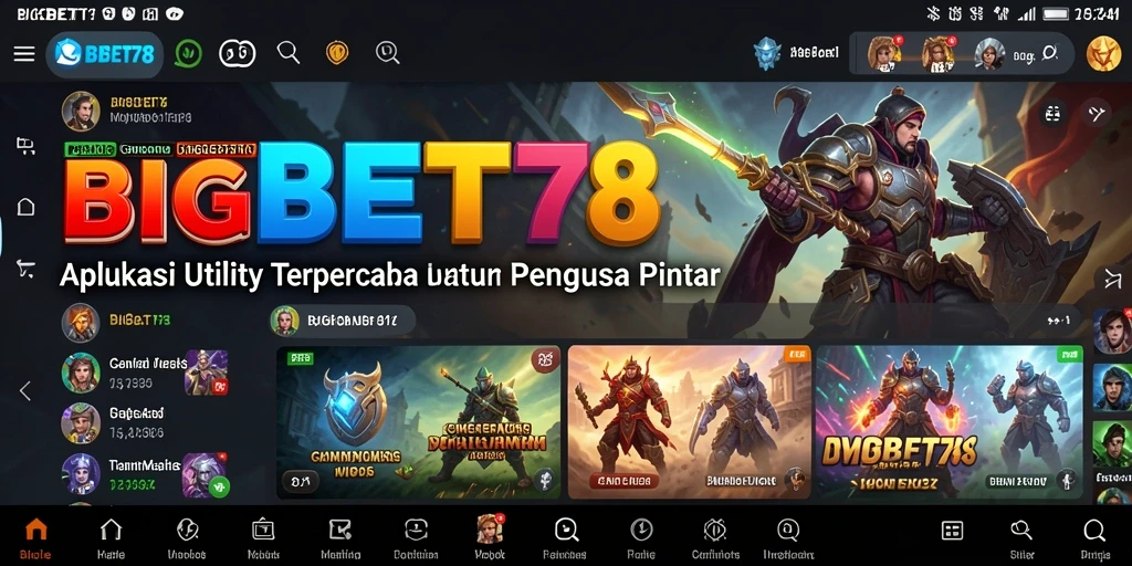 Tampilan antarmuka BIGBET78 yang sederhana dan intuitif.