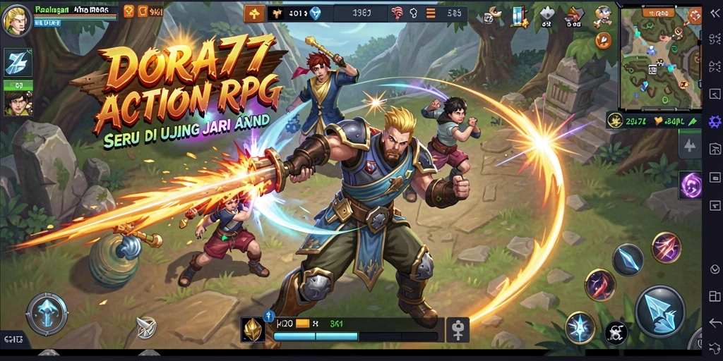 Tangkapan layar DORA77 menampilkan aksi mendebarkan dalam gameplay ARPG.