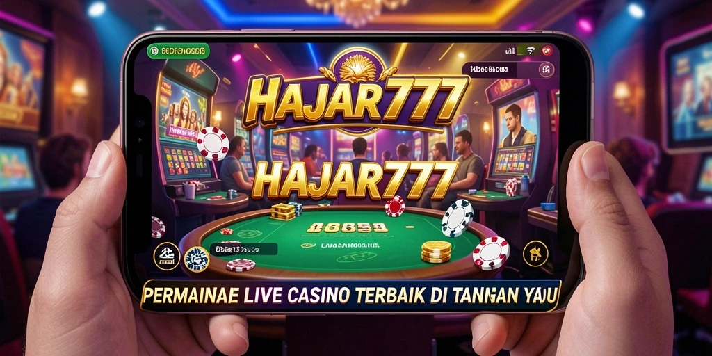 Tampilan gameplay Live Casino yang menegangkan dan interaktif di HAJAR777.