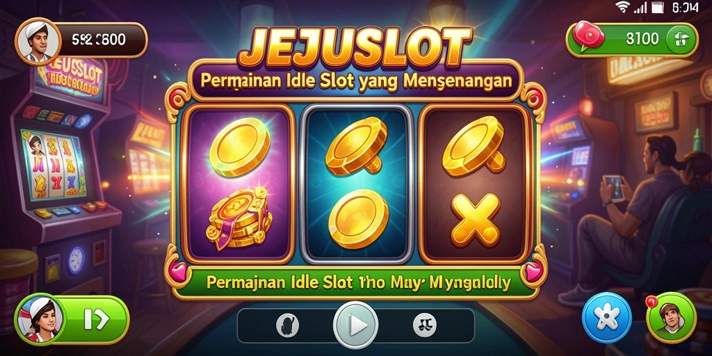 Tampilan gameplay seru dari JEJUSLOT dengan mesin slot menarik.