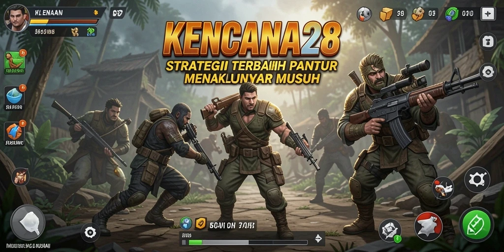 Tampilan gameplay KENCANA28 menampilkan pertempuran strategi yang mendebarkan.