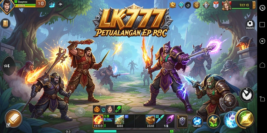 Tampilan gameplay LK777 dengan grafis menawan dan aksi seru.